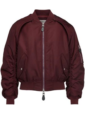 Alexander McQueen veste bomber à manches détachables - Rouge