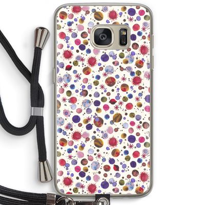 Planets Space: Samsung Galaxy S7 Transparant Hoesje met koord
