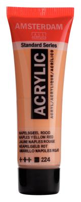 Royal Talens Amsterdam Standard Series Acrylverf Tube 20 ml - Napelsgeel Rood 224