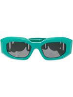Versace Eyewear lunettes de soleil Medusa Head à monture ovale - Vert