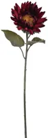 Pure Royal kunsttak zonnebloem 70cm bordeaux