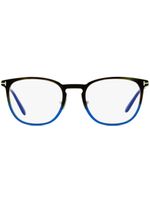 TOM FORD Eyewear lunettes de vue carrées Blue Block - Marron