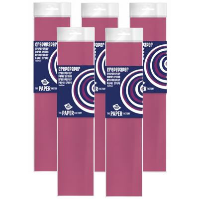 5x Crepe papier - cyclaam - 250 x 50 cm - knutselmateriaal 5x Crepe papier - cyclaam - 250 x 50 cm - knutselmateriaal