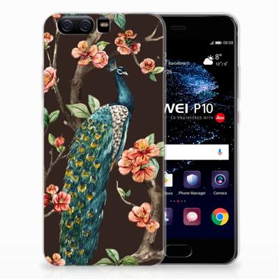 Huawei P10 | TPU Hoesje | Pauw met Bloemen