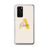 Amber Script: Huawei P40 Transparant Hoesje