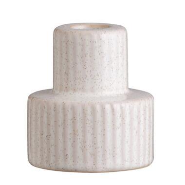 Kandelaar Ribe - zand - keramiek - 6xØ7 cm