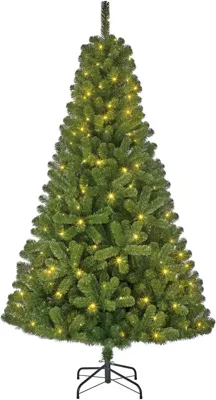 Black Box Trees Charlton verlichte kunstkerstboom groen 185cm - 280 lampjes