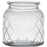 Hakbijl Glass Brussel vaas glas met motief ø10xh10,5cm