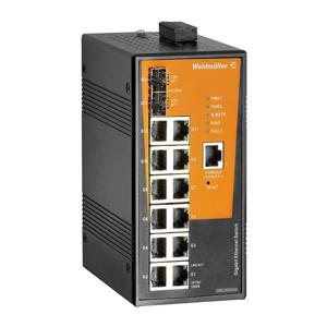 Weidmüller IE-SW-AL14M-12GT-2GESFP Industrial Ethernet Switch 10 / 100 / 1000 MBit/s