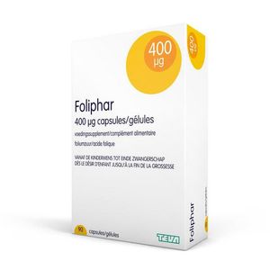 Foliphar 400µg 90 Capsules