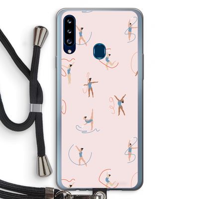 Dancing #3: Samsung Galaxy A20s Transparant Hoesje met koord