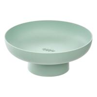 5Five Fruitschaal Nordic - op voet - mintgroen - kunststof - D26 x H11 cm - keukenschaal
