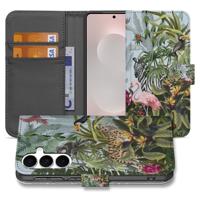 Samsung Galaxy S25 FE Hoesje Met Pasjes Jungle Design PU-Leer