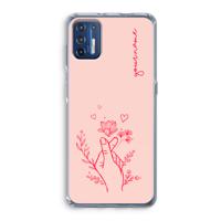 Giving Flowers: Motorola Moto G9 Plus Transparant Hoesje