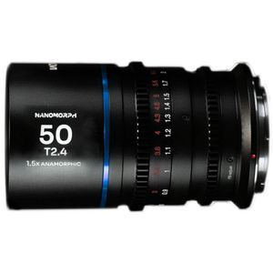 Laowa 50mm T2.4 1.5X S35 Nanomorph Cine Blue L-mount objectief