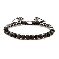 Karma Armband Spiral Full Crystal Black Crystal - thumbnail