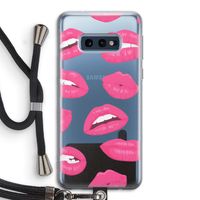 Bite my lip: Samsung Galaxy S10e Transparant Hoesje met koord