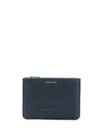 Comme Des Garçons Wallet portefeuille zippé à design texturé - Bleu