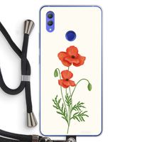 Red poppy: Honor Note 10 Transparant Hoesje met koord