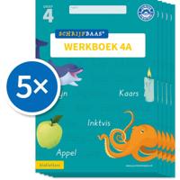 Schrijfbaas Blokletters Werkboek 4A (Set van 5) (Paperback)