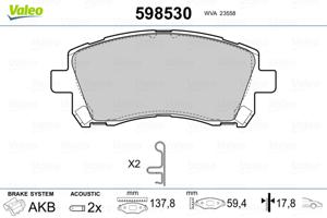 Valeo Remblokset 598530