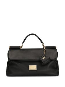 Dolce & Gabbana petit sac à main Sicily en cuir - Noir