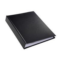 Showmap rillstab a4 12 kanaals 120 tassen zwart