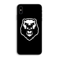 Angry Bear (black): iPhone XS Max Biologisch afbreekbaar hoesje