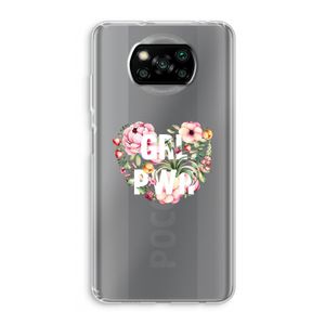 GRL PWR Flower: Xiaomi Poco X3 NFC Transparant Hoesje
