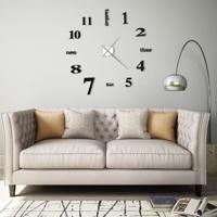 VidaXL 3d-wandklok 100 cm xxl modern zwart
