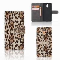Nokia 3.1 (2018) | Telefoonhoesje | Met pasjeshouder | Leopard
