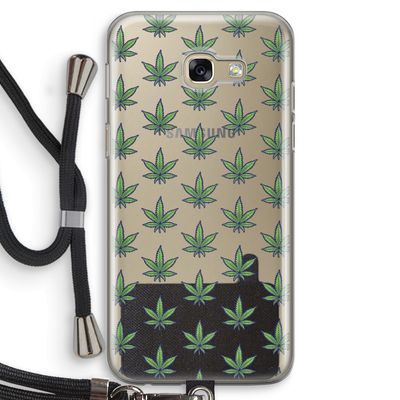 Weed: Samsung Galaxy A5 (2017) Transparant Hoesje met koord