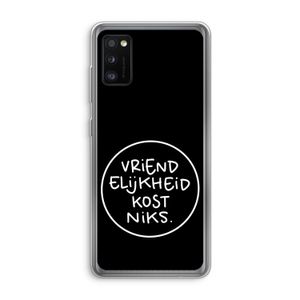 Vriendelijkheid: Samsung Galaxy A41 Transparant Hoesje