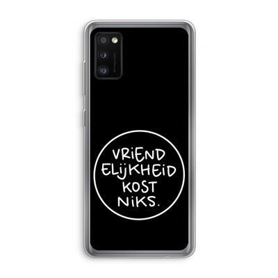 Vriendelijkheid: Samsung Galaxy A41 Transparant Hoesje
