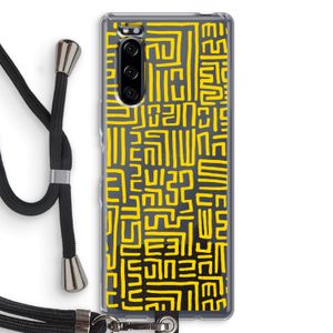 Majorelle Blue Print: Sony Xperia 5 Transparant Hoesje met koord