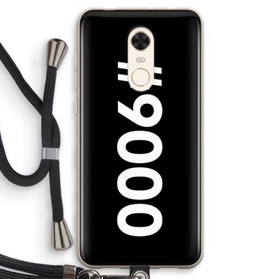 #9000: Xiaomi Redmi 5 Transparant Hoesje met koord