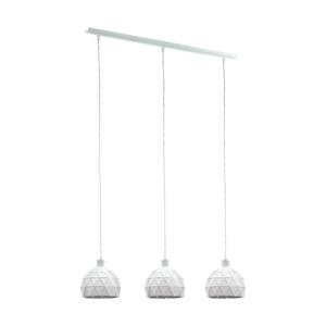 Eglo Eetkamer hanglamp Roccaforte 3-lichts wit 97857