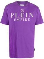 Philipp Plein t-shirt en coton à logo imprimé - Violet