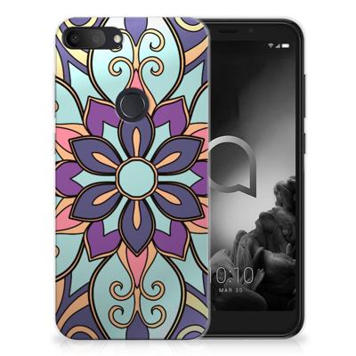 Alcatel 1S (2019) | TPU Case | Purple Flower