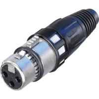 Neutrik NC3FXCC XLR-connector Bus, recht Aantal polen: 3 Zilver 1 stuk(s) - thumbnail