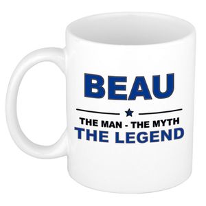 Naam cadeau mok/ beker Beau The man, The myth the legend 300 ml   -