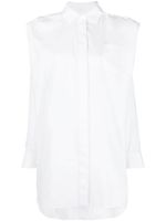 sacai robe-chemise à manches longues - Blanc