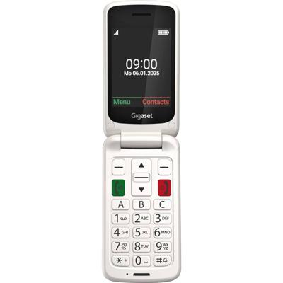 Gigaset GL595 Mobiele telefoon SOS-knop, Spatwaterdicht, Stofvrij Wit