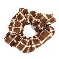 scrunchie Viscose Checkered