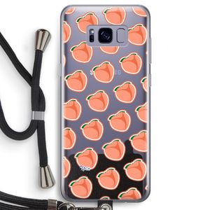 Just peachy: Samsung Galaxy S8 Transparant Hoesje met koord