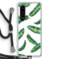 Lange bladeren: Sony Xperia 5 III Transparant Hoesje met koord