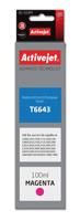 Activejet AE-664M inktfles voor Epson printer, Vervanging Epson T6643; Supreme; 100 ml; magenta