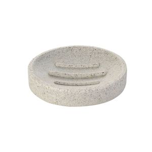 Zeephouder Sapho Stone Vrijstaand 10.8x2.1 cm Polyresin Beige Sapho