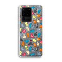 Kleurrijke katten: Samsung Galaxy S20 Ultra Transparant Hoesje