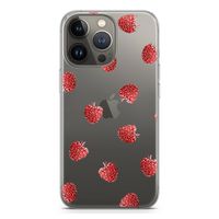Framboosjes: iPhone 13 Pro Transparant Hoesje